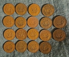 18 Boat Ship Halfpenny Coins
