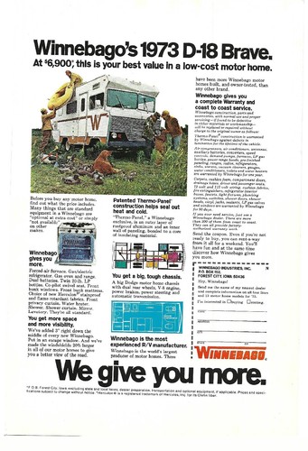 1973 winnebago brave - 1973,