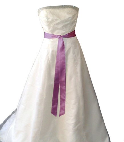Vintage pink satin wedding - satin,