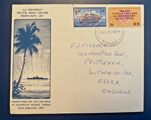 Tonga 1967 tin can - tonga,