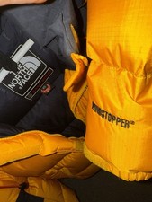 North Face (Vintage) Summit 700 Windstopper Down Jacket Yellow/Black UK M Unisex
