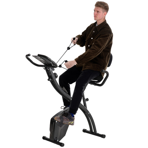 Upright exercise bike - exercise,