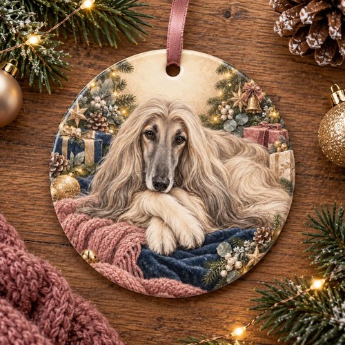 Afghan hound christmas - hound,