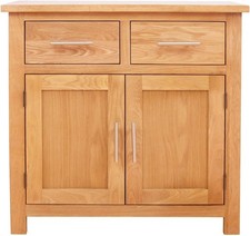 Compact Rustic Oak Sideboard