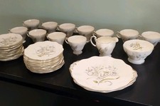 FOLEY 39 PIECE BONR CHINA TEA SET - FLORAL DANCE - HAZEL THUMPSTON 