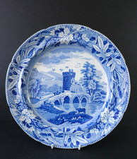 Antique Staffordshire Blue and