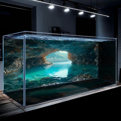 Cave fish tank - 3d,