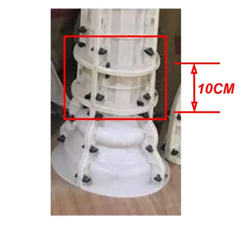 Round column wedding - column,