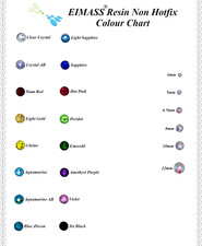 EIMASS® Resin Flat Back Crystals, Non Hotfix Rhinestone, Foiled Diamante, 8775