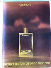 Vintage Advertising Perfume CALANDRE PACO RABANE (May 1969)