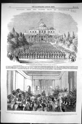 Old 1860 military fete flower - military,