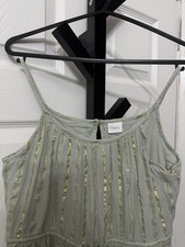 Next Girls Mint and Gold Dress Age 12