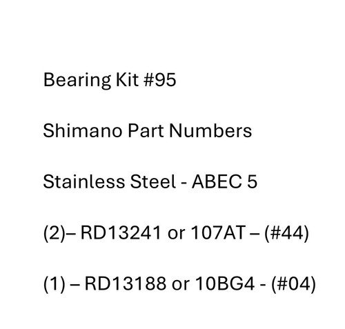 Bearing kit shimano - bearing,