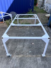 Professional Heavy Duty Powder Coated Steel Work Benches On Castors 2.4x1.2m 