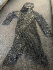 Medieval Reenactment chainmail maille full riveted hauberk 