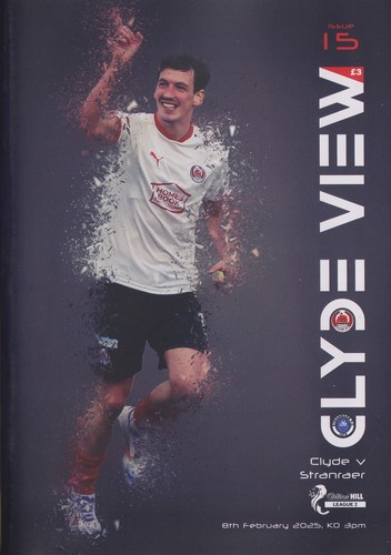 Football programme clyde - programme, v