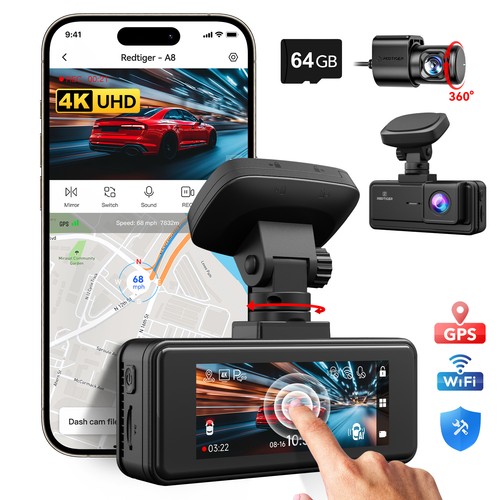 Redtiger dash cam front - a8,