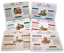 Vintage Melamine Placemats x 6