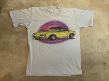 Karmann Ghia Hand Painted T Shirt Made In The USA VW Volkswagen