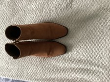 Ladies Tan Ankle Boots Size 4