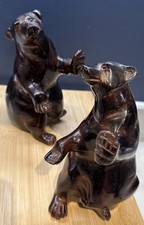 Pair  of Bronze Bears - cold painted