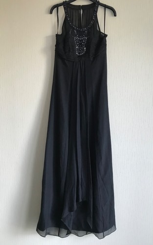 Monsoon long black silk - , bead