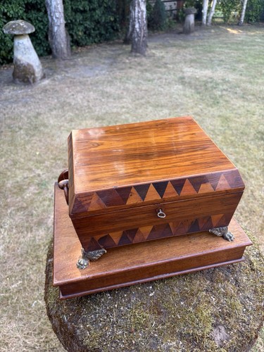 Regency antique sewing box - antique,