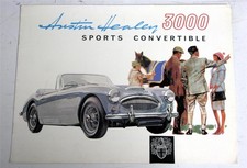 AUSTIN Healey 3000 Sports Convertible Car Sales Brochure circa 1964 #2035/D