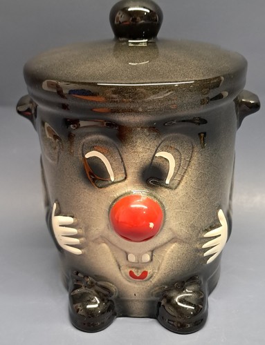 Vintage ceramic dusty bin - ceramic,