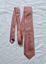 Boateng Mens Pink Mix Floral Jacquard 100% Silk Classic Tie.