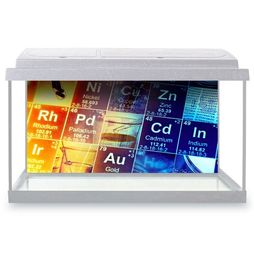 Fish tank background 90x45cm - background,