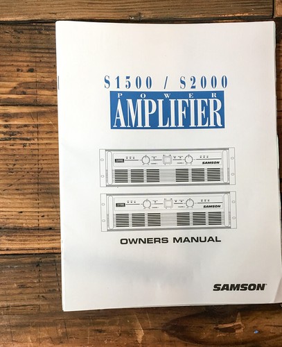 Samson s1500 s2000 amplifier - s2000,