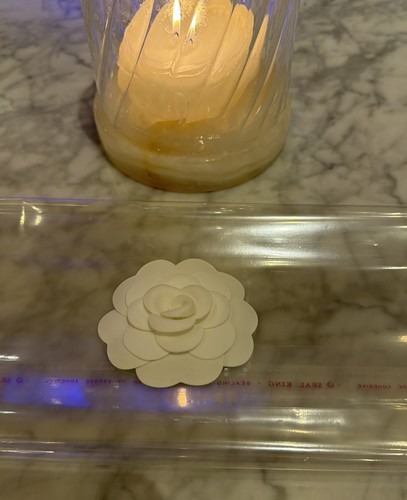 Chanel camellia flower white