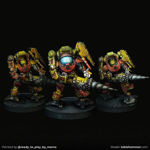 Exo dwarves with drills - dwarves,