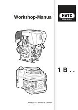 HATZ DIESEL ENGINE 1B 20 27 30 40 50 WORKSHOP SERVICE MANUAL REPRINT COMB BOUND
