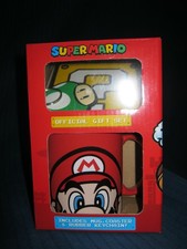 Super Mario Mug Gift Set With Coaster And Keyring Brand New In Box