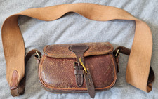 Vintage BRADY Pigskin Leather Cartridge Bag 50 Cartridge Rare Incredible Quality