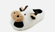 Ladies Girls Cow Slippers