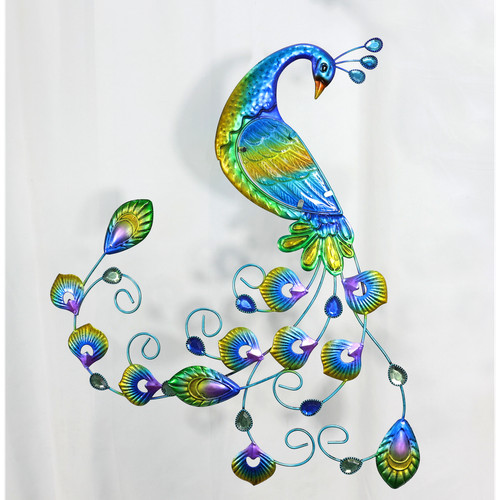 Peacock wall decor metal - peacock,
