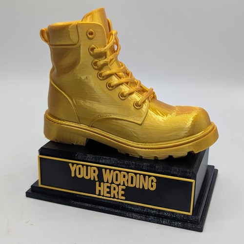 Personalised boot trophy - personalised, trophy,
