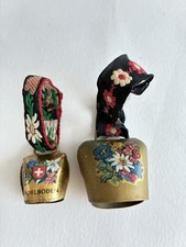 2 Miniature Swiss Cowl Bell