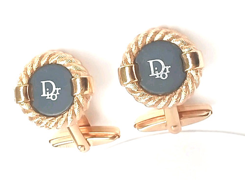Christian dior cufflinks gold - dior,