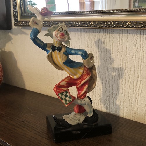 Vintage clown resin - clown,