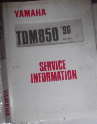 Yamaha tdm850 service - yamaha,