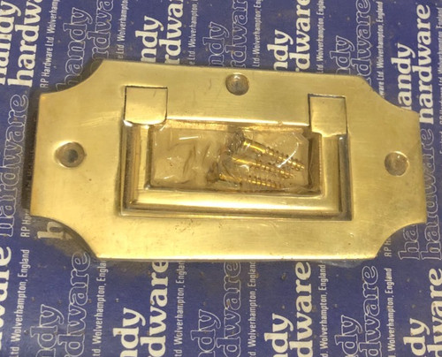 Solid brass flush drop - solid,