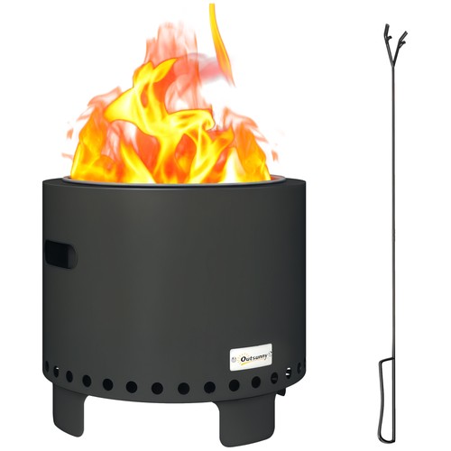 Outsunny 45cm smokeless wood - 45cm,
