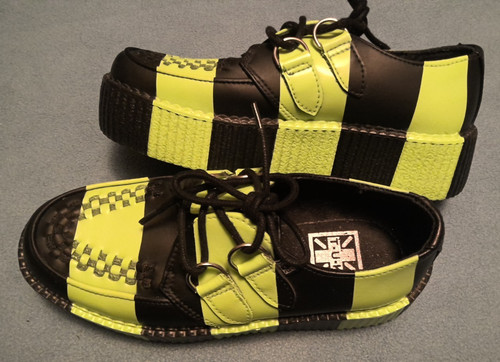 Black and neon green - and,