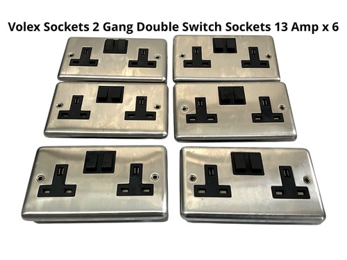 Volex sockets gang double - sockets,