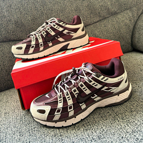 Nike 6000 burgundy trainers - burgundy,