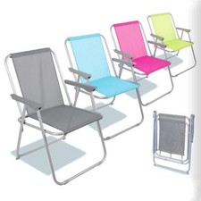 Folding Garden Patio Spring Deck Chair Picnic Camping Beach Fishing Outdoor Seat